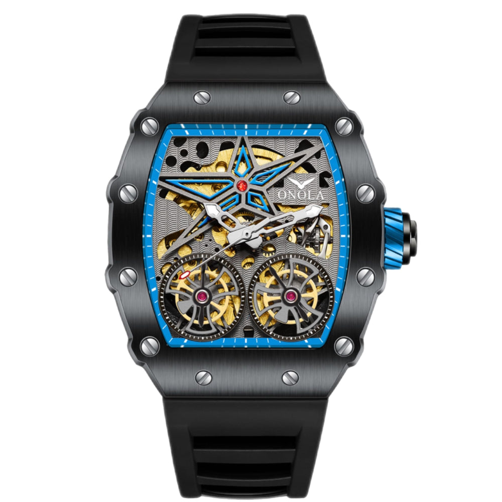 RELOJ HOLLOW FULL BLACK-BLUE