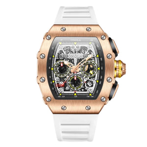 RELOJ FLYBACK CR-SERIES ROSEGOLD-WHITE