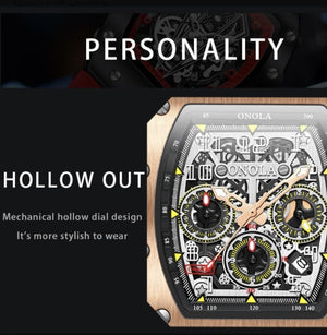 RELOJ FLYBACK CR-SERIES ROSEGOLD-WHITE
