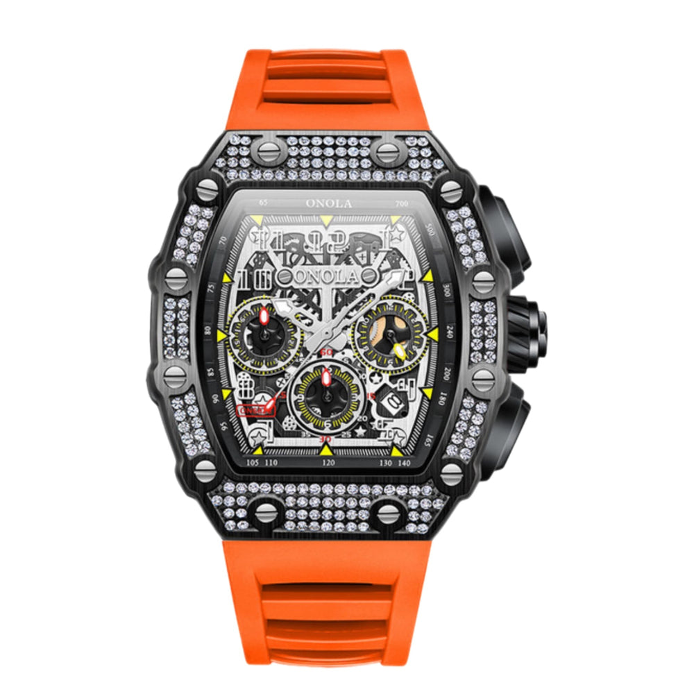 RELOJ DIAMOND SPEED BLACK-ORANGE