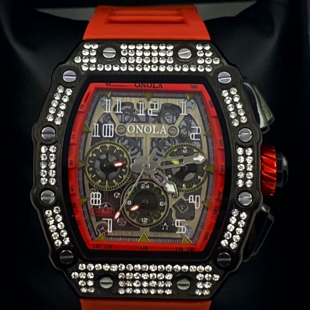 RELOJ DIAMOND SPEED BLACK-RED