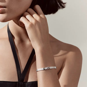 BRAZALETE H KELLY SILVER ZIRCONIAS