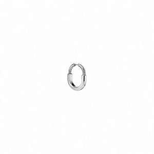 ARETES T LOCK SILVER HALF ZIRCONIAS