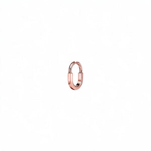 ARETES T LOCK ROSE GOLD HALF ZIRCONIAS