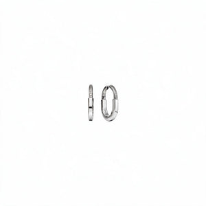 ARETES T LOCK SILVER HALF ZIRCONIAS