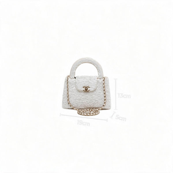 BOLSO CC SEQUINS WHITE