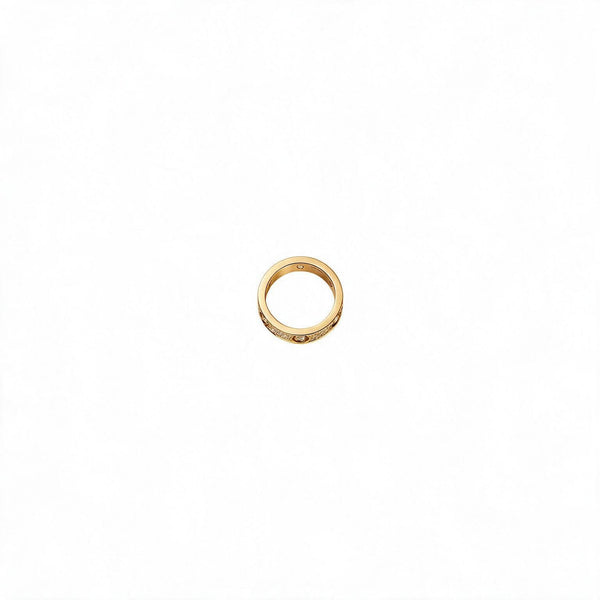 ANILLO LOVE GOLD CON MICROZIRCONIAS Y ZIRCONIAS