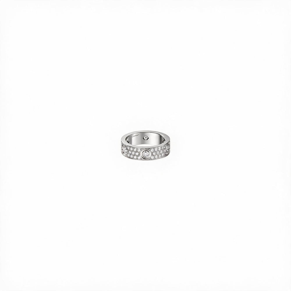 ANILLO LOVE SILVER CON MICROZIRCONIAS Y ZIRCONIAS