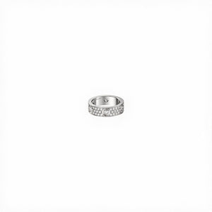 ANILLO LOVE SILVER CON MICROZIRCONIAS Y ZIRCONIAS