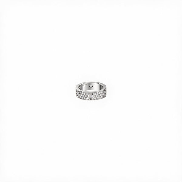 ANILLO LOVE SILVER CON MICROZIRCONIAS Y ZIRCONIAS