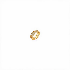ANILLO LOVE GOLD CON MICROZIRCONIAS Y ZIRCONIAS